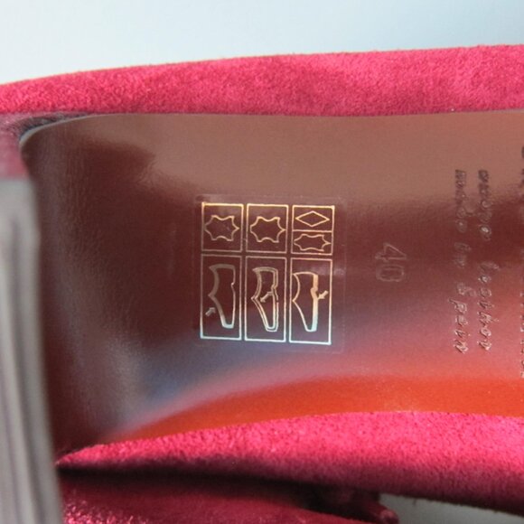 NEW CHIE MIHARA JANET Burgundy Suede Laceup Mid Calf Boots Spain IT 40 - Picture 5 of 8